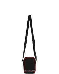 Alexander McQueen Black And Red Mini Messenger Bag