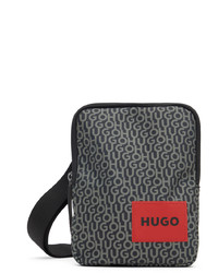 Hugo Black Logo Messenger Bag