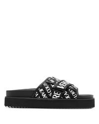 VERSACE JEANS COUTURE Logo Print Layered Slides