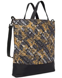 VERSACE JEANS COUTURE Black Logo Couture Tote