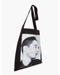 Raf Simons Black Printed Tote Bag