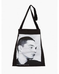 Raf Simons Black Printed Tote Bag