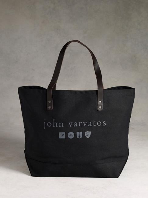 John Varvatos Canvas Tote Bag - Black – manhattan casuals