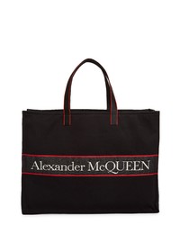 Alexander McQueen City Selvedge Logo Eastwest Tote