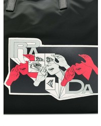 Prada Comic Print Shoulder Bag