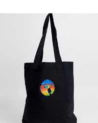 We Are Hairy People Organic Cotton Tote Bag With Hand Painted Toucan