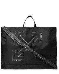Off-White Unfinished Logo Print Shell Tote Bag