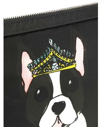 Dolce & Gabbana Dog Print Clutch Bag