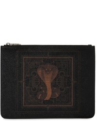 Givenchy Large Cobra Printed Coated Canvas Pouch