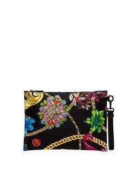 Versace Multicoloured Jewellery Print Clutch Bag