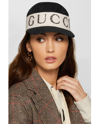 Gucci Cotton Twill And Printed Terry Baseball Cap