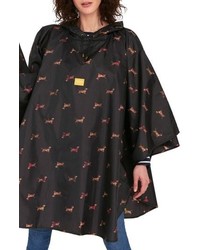 Joules Right As Rain Print Packable Hooded Poncho