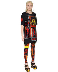 Fausto Puglisi Printed Stretch Jersey T Shirt Dress
