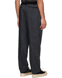 Sacai Black Patterned Trousers