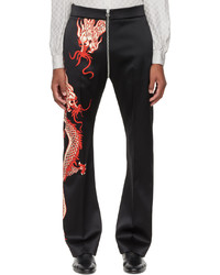 Gucci Black Printed Trousers