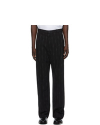 Balenciaga Black Signature Stripe Fluid Tailored Pants