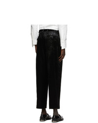 SASQUATCHfabrix. Black Velvet Carding Trousers