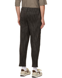 Homme Plissé Issey Miyake Brown Pleats Trousers