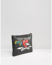 Love Moschino Printed Clutch Bag