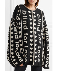 Gucci Oversized Wool And Cashmere Blend Jacquard Jacket