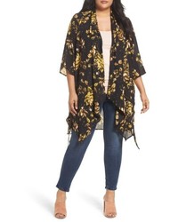 Melissa McCarthy Plus Size Seven7 Print Kimono Topper