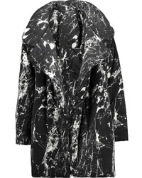 Norma Kamali Reversible Printed Stretch Jersey Coat