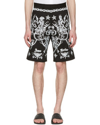 Givenchy Black Tattoo Print Shorts