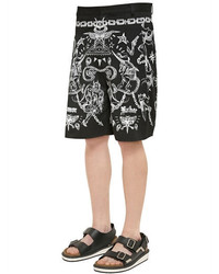 Givenchy Tattoo Printed Cotton Twill Shorts