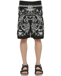 Givenchy Tattoo Printed Cotton Twill Shorts