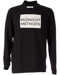 0000mm Midnight Methods Logo Print Stylised Sweater