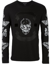 Alexander McQueen Skull And Moth Print T Shirt