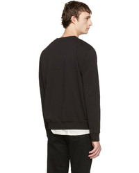 McQ Alexander Ueen Black Graphic Clean Sweatshirt