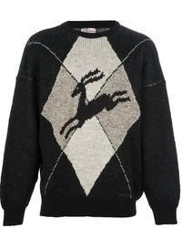 Australian By Lalpina Vintage Deer Print Sweater