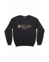 Alex & Chloe Ballin In Paris Sweatshirt In Blackgold