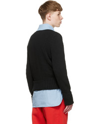 Stefan Cooke Black Cotton Sweater