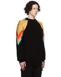 Versace Black Cotton Sweater