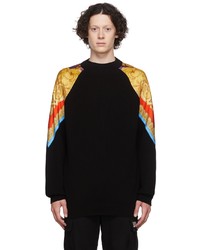 Versace Black Cotton Sweater