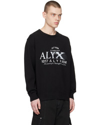 1017 Alyx 9Sm Black Crewneck Sweater