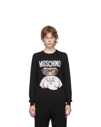 Moschino Black Crewneck Sweater