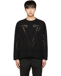 Valentino Black Cut Out Sweater