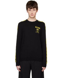 Moschino Black Double Question Mark Sweater