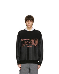 Moschino Black Fantasy Print Sweater