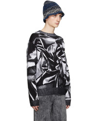 AGR Black Graphic Sweater