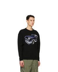 Givenchy Black Jacquard Car Sweater