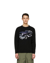 Givenchy Black Jacquard Car Sweater