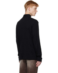 TheOpen Product Black Keyhole Sweater