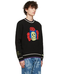 Marc Jacobs Heaven Black Knit Graphic Sweater