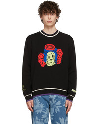 Marc Jacobs Heaven Black Knit Graphic Sweater