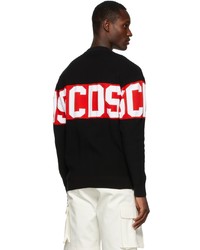 Gcds Black Logo Band Sweater