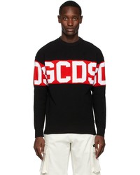 Gcds Black Logo Band Sweater